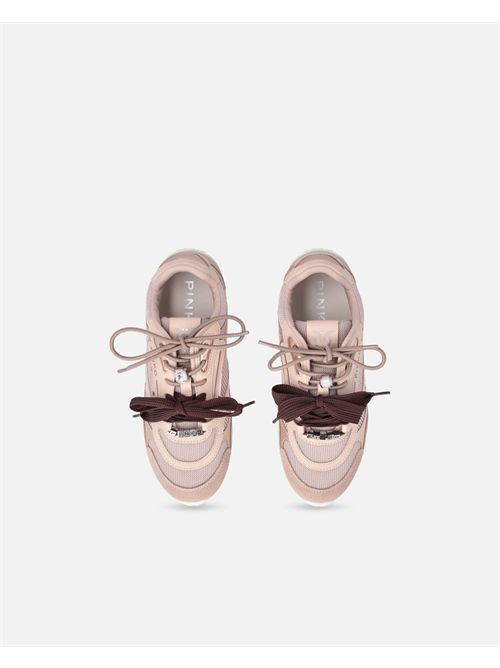 Sneakers con lacci doppi e applicazioni gioiello PINKO | SS0185P020P26